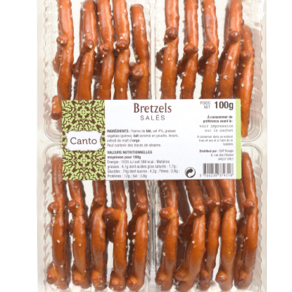 Bretzels salés 100g